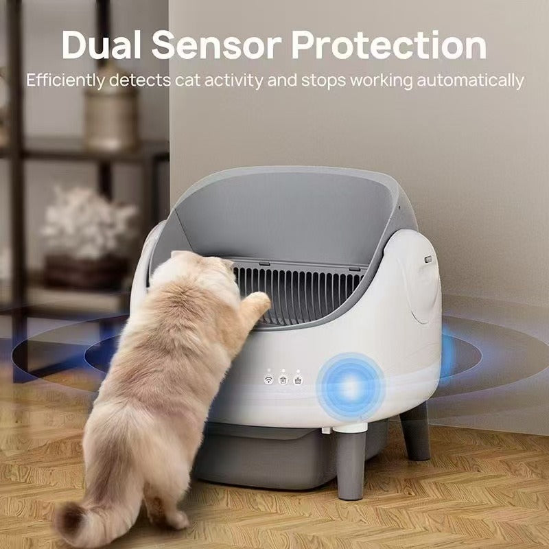 Automatic Smart Cat Litter Box Semi-Closed Drawer